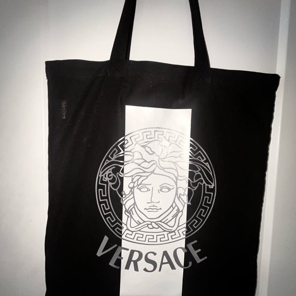 Black canvas tote bag size 15x16 - Picture 3 of 8